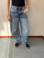 balloon jeans - blauw