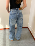 balloon jeans - blauw