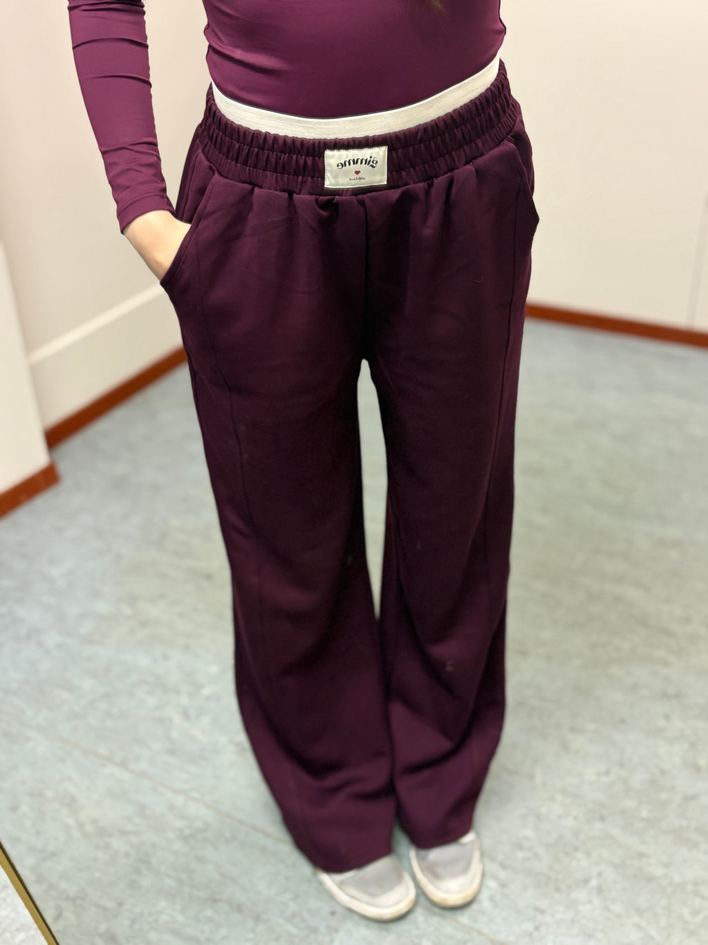 Straight leg broek - Bordeaux