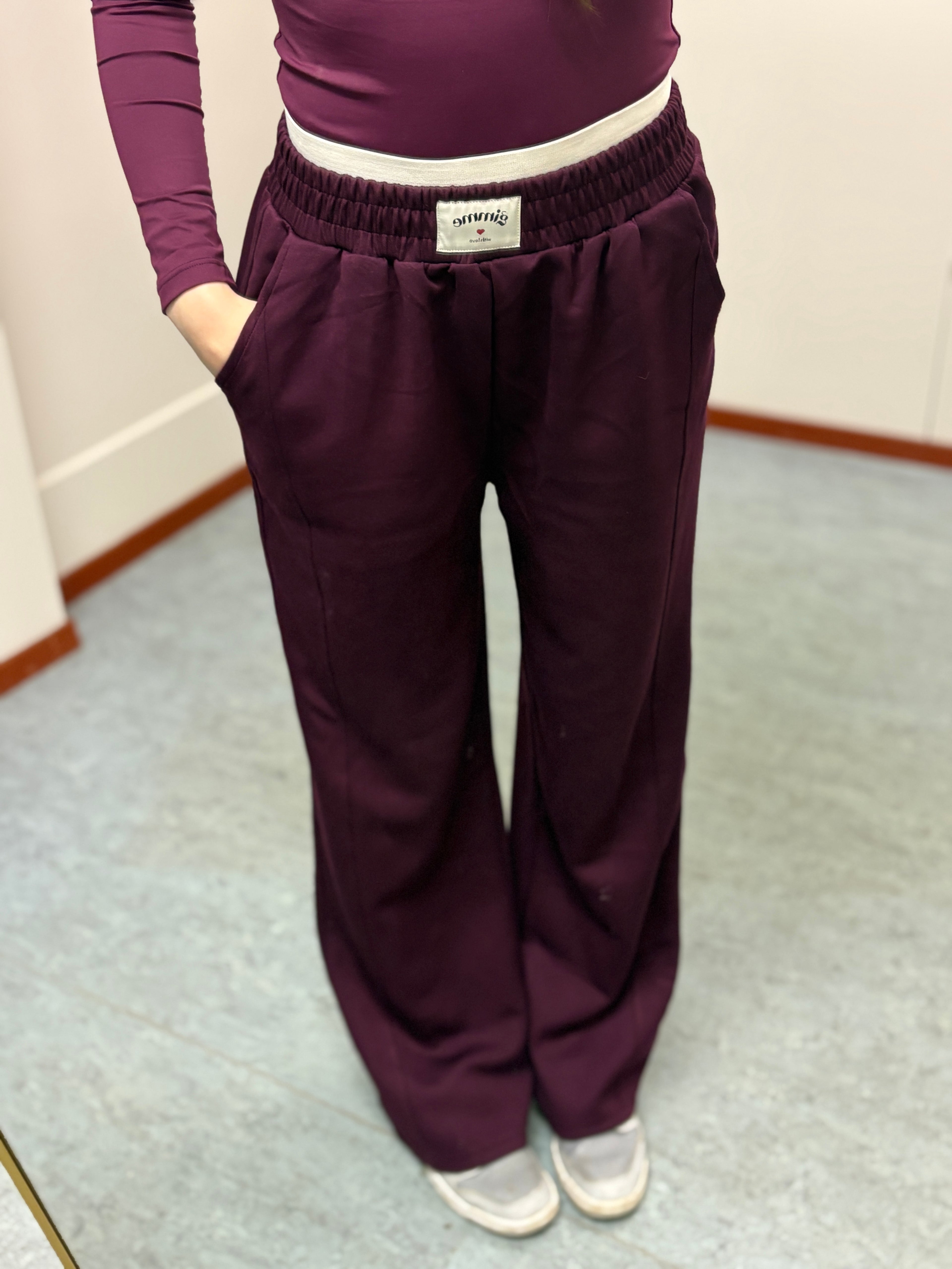 Straight leg broek - Bordeaux