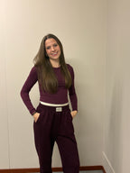 Straight leg broek - Bordeaux