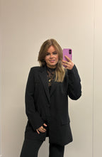 Glitter blazer - Zwart