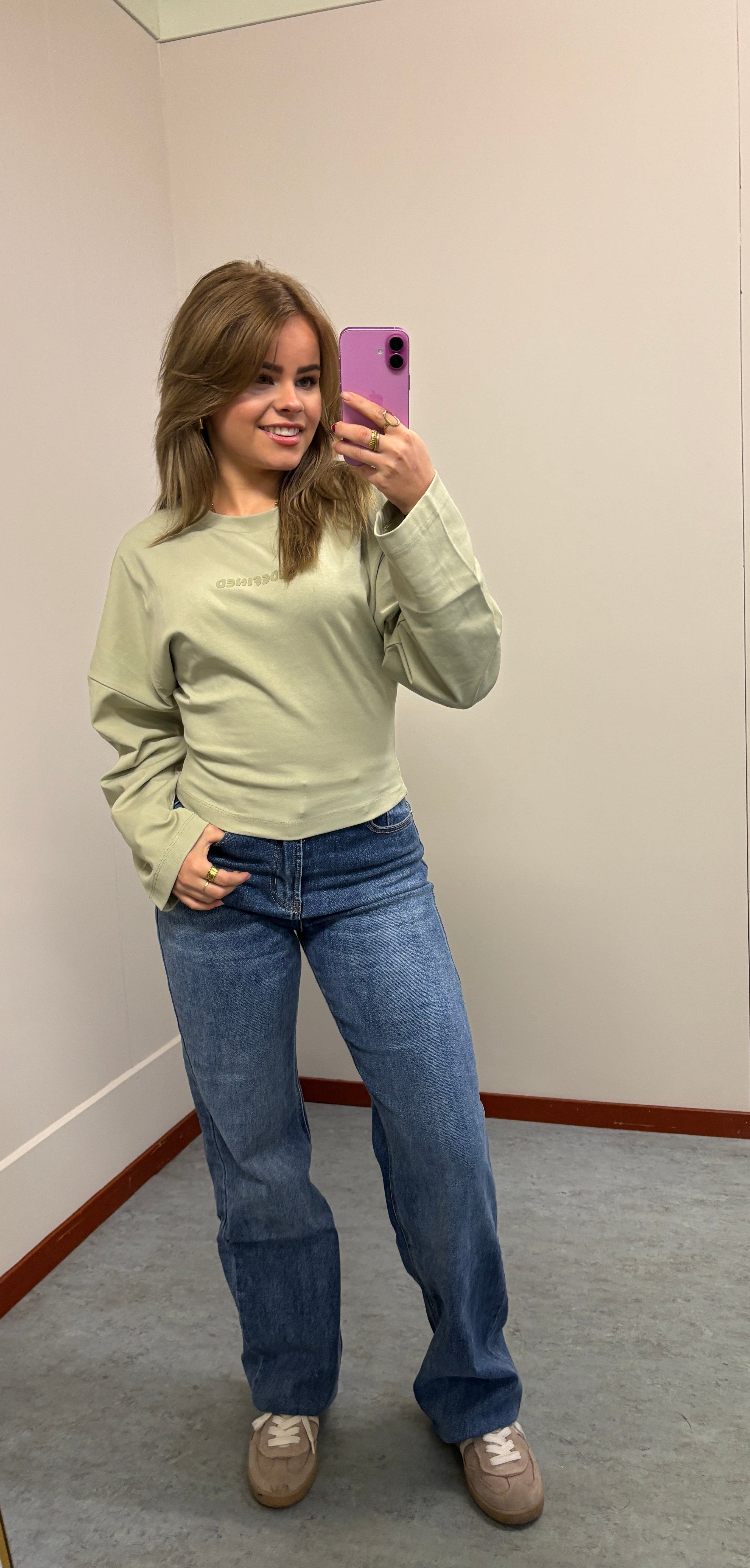 High waist jeans - Donker blauw